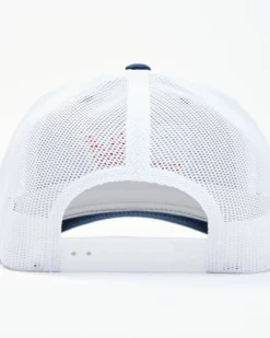 Oil Field Hats Men's Navy American Flag US Patch Mesh-Back Ball Cap -Sheplers Sales 2000350291 410 P3