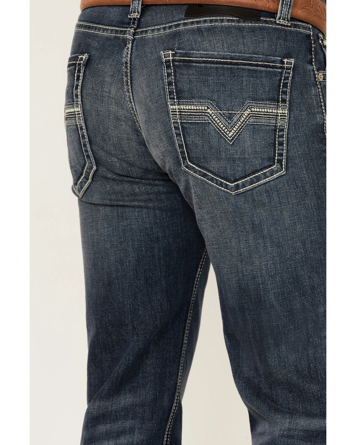 Rock & Roll Denim Men's Dark Wash Revolver Stretch Slim Straight Jeans 6 Rock & Roll Denim Men's Dark Wash Revolver Stretch Slim Straight Jeans - Image 4