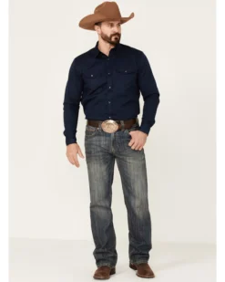 Rock & Roll Denim Men's Vintage Dark Wash Double Barrel Relaxed Straight Jeans -Sheplers Sales 2000351110 400 P3