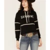 Shyanne Life Women's Cropped Embroidered Hoodie - Black -Sheplers Sales 2000351314 001 P1