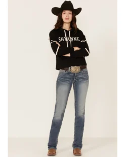 Shyanne Life Women's Cropped Embroidered Hoodie - Black -Sheplers Sales 2000351314 001 P4