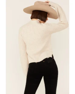 Shyanne Women's Seamed High Neck Wool Blend Pullover Sweatshirt -Sheplers Sales 2000351363 280 P3