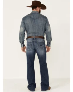 Cody James Men's Double Kicker Medium Dark Wash Stretch Relaxed Bootcut Jeans 8 Cody James Men's Double Kicker Medium Dark Wash Stretch Relaxed Bootcut Jeans -Sheplers Sales 2000351797 400 P3