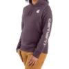 Carhartt Women's Relaxed Fit Heather Logo Sleeve Graphic Work Hoodie -Sheplers Sales 2000352813 500 P1