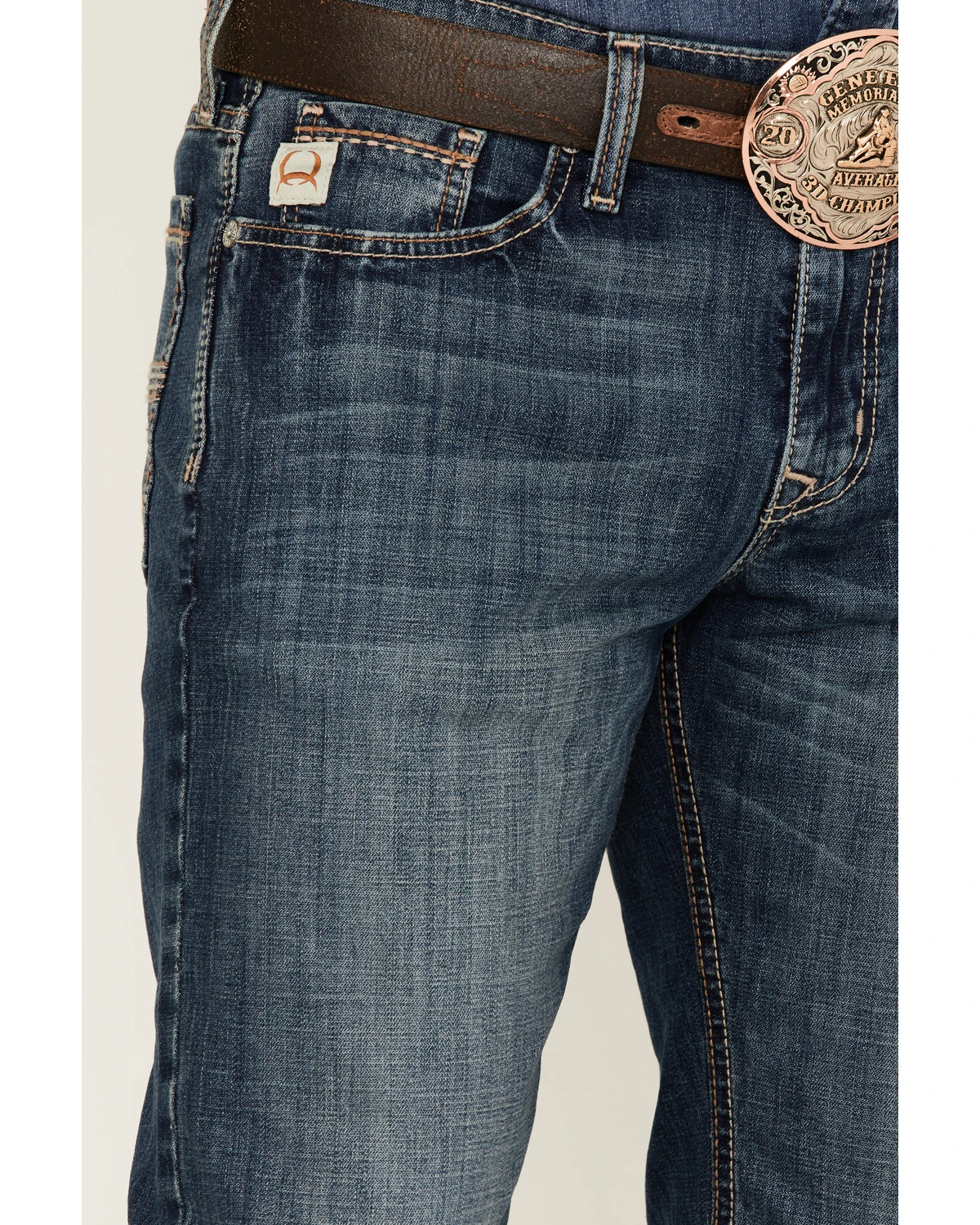 Cinch Men's Jesse Medium Stonewash Performance Stretch Slim Straight Jeans 4 Cinch Men's Jesse Medium Stonewash Performance Stretch Slim Straight Jeans - Image 2