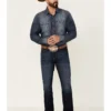 Cinch Men's Ian Dark Stonewash Rigid Slim Bootcut Jeans -Sheplers Sales 2000355909 402 P1