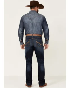Cinch Men's Ian Dark Stonewash Rigid Slim Bootcut Jeans -Sheplers Sales 2000355909 402 P3