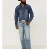 Cinch Men' Grant Light Stonewash Performance Bootcut Jeans -Sheplers Sales 2000355944 402 P1