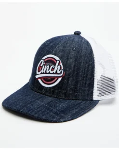 Cinch Men's Embroidered Circle Logo Mesh-Back Trucker Cap