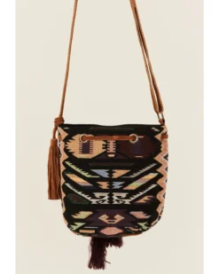 Prime Time Jewelry Women's Southwestern Pattern Canvas Bucket Bag -Sheplers Sales 2000357081 280 P3