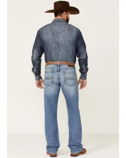 Ariat Men's M4 Dallas Goldfield Light Wash Relaxed Bootcut Jeans -Sheplers Sales 2000357122 400 P3