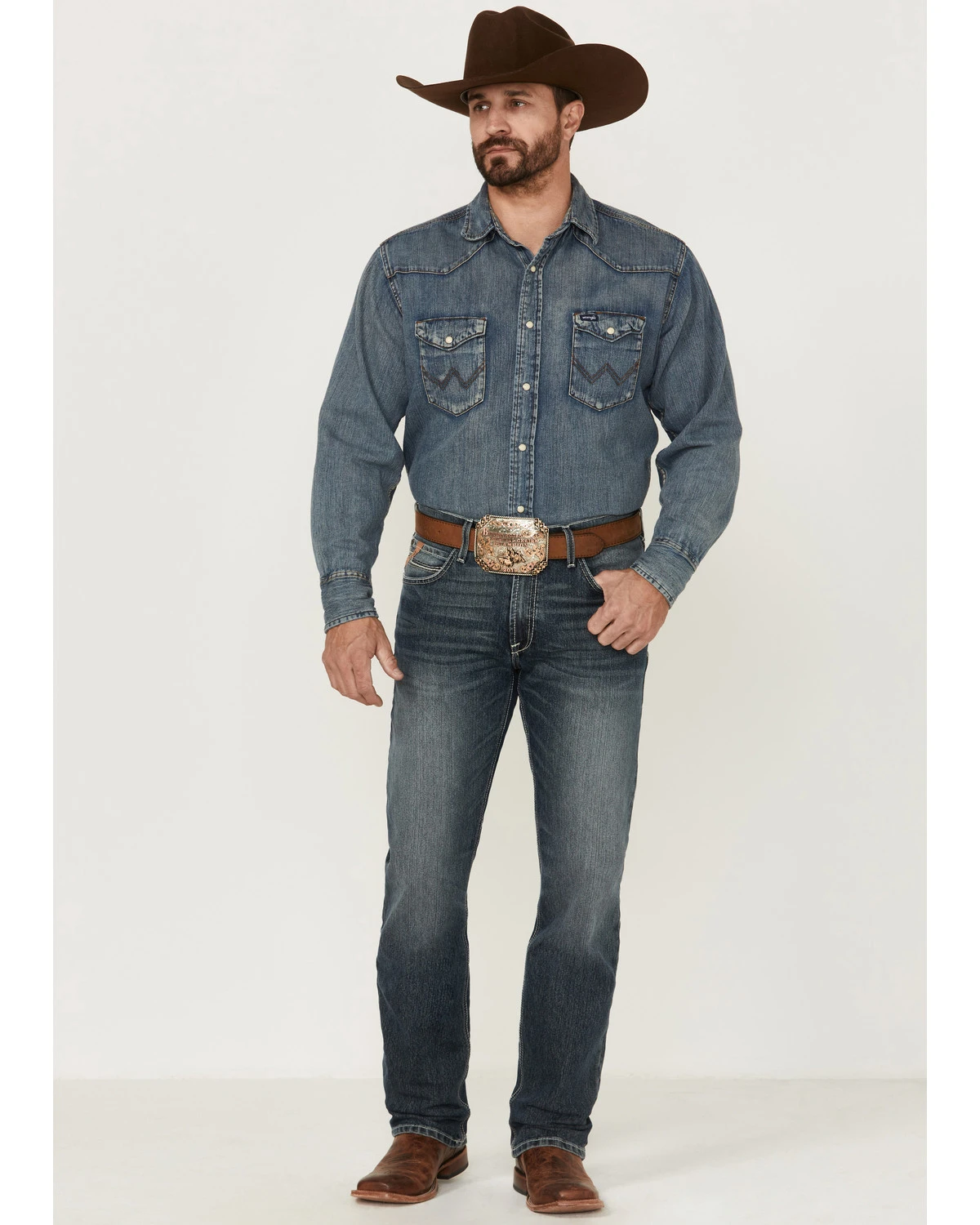 Ariat Men's M4 Augustus Louisville Stretch Relaxed Straight Jeans 3 Ariat Men's M4 Augustus Louisville Stretch Relaxed Straight Jeans