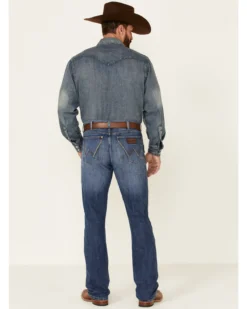 Wrangler Retro Men's Nightsky Medium Wash Stretch Slim Bootcut Jeans - Long 8 Wrangler Retro Men's Nightsky Medium Wash Stretch Slim Bootcut Jeans - Long -Sheplers Sales 2000358072 400 P3