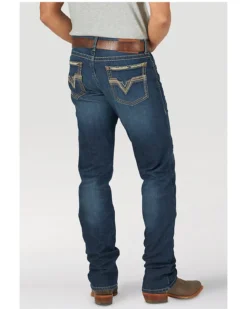 Rock 47 By Wrangler Men's Ruckett Dark Wash Stretch Slim Straight Jeans 7 Rock 47 By Wrangler Men's Ruckett Dark Wash Stretch Slim Straight Jeans -Sheplers Sales 2000358077 400 P3