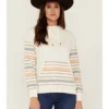 RANK 45 Women's Contrast Serape Sleeve Pullover Hoodie -Sheplers Sales 2000358412 103 P1