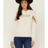 RANK 45 Women's Logo Southwestern Print Sleeve Trim Pullover Hooded Sweatshirt -Sheplers Sales 2000358415 104 P1