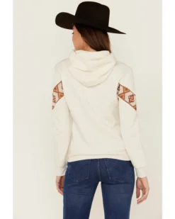 RANK 45 Women's Logo Southwestern Print Sleeve Trim Pullover Hooded Sweatshirt 9 RANK 45 Women's Logo Southwestern Print Sleeve Trim Pullover Hooded Sweatshirt -Sheplers Sales 2000358415 104 P4