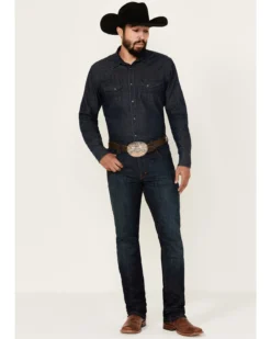Kimes Ranch Men's Roger Dark Wash Stretch Slim Bootcut Jeans