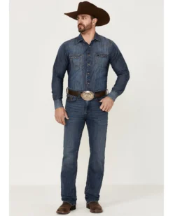 Front Page 49 RANK 45 Men's Shotgun Wash Stackable Slim Straight Stretch Performance Jeans