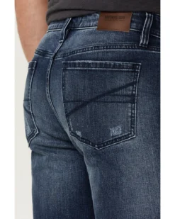 Brothers & Sons Men's Wilderness Distressed Stretch Regular Straight Jeans -Sheplers Sales 2000359573 415 P4