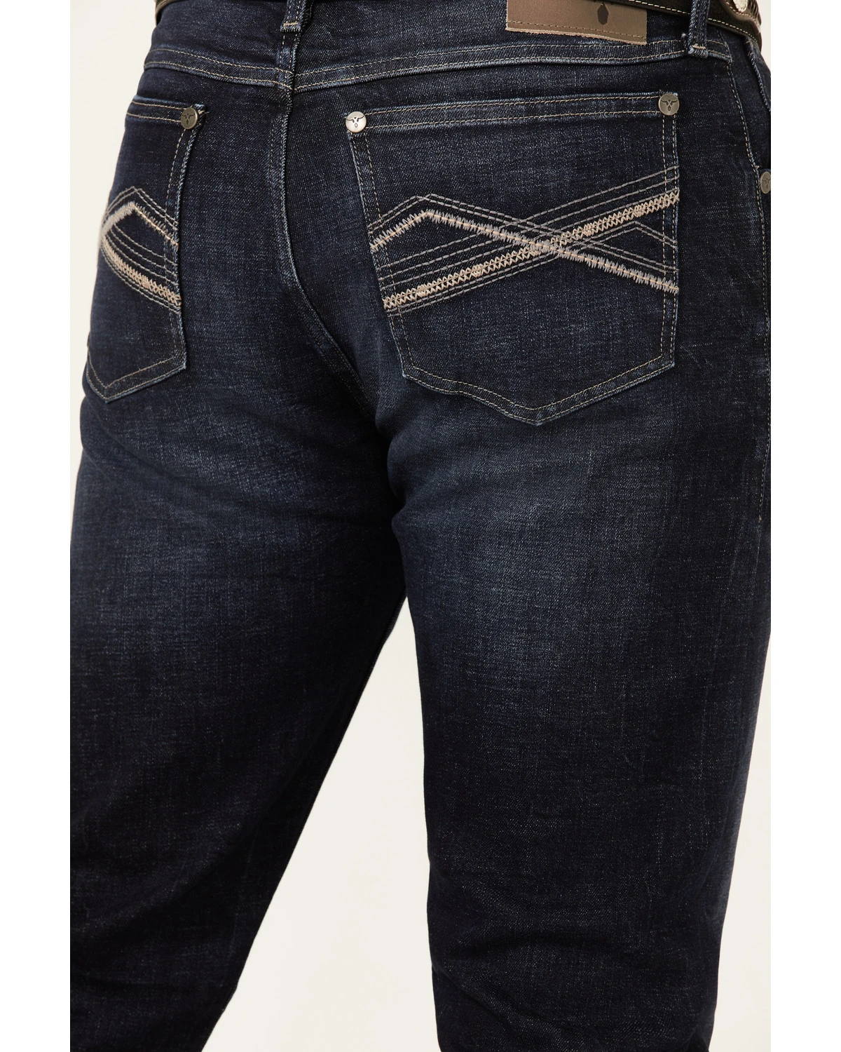 Wrangler 20X Men's Cobalt Dark Wash Stretch Slim Straight Jeans 6 Wrangler 20X Men's Cobalt Dark Wash Stretch Slim Straight Jeans - Image 4