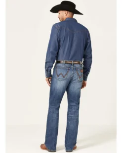 Wrangler Retro Men's Buxley Stretch Relaxed Fit Low Rise Bootcut Jeans -Sheplers Sales 2000359723 414 P3