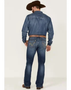 Rock 47 By Wrangler Men's Edmond Medium Wash Stretch Slim Bootcut Jeans 8 Rock 47 By Wrangler Men's Edmond Medium Wash Stretch Slim Bootcut Jeans -Sheplers Sales 2000359727 414 P3