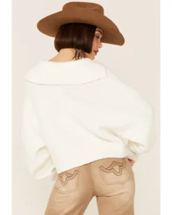 Revel Women's Sierra Collar Knit Long Sleeve Pullover Sweatshirt -Sheplers Sales 2000360280 100 P4