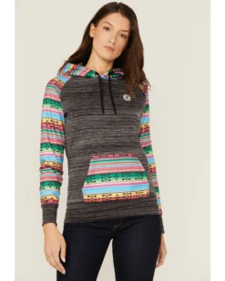 Hooey Women's Saldo Southwestern Space Dye Hoodie