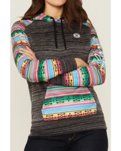 Hooey Women's Saldo Southwestern Space Dye Hoodie -Sheplers Sales 2000360946 022 P3