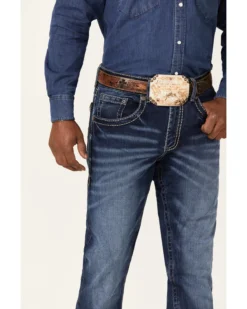 Rock 47 By Wrangler Men's Prichett Dark Wash Stretch Slim Straight Jeans 7 Rock 47 By Wrangler Men's Prichett Dark Wash Stretch Slim Straight Jeans -Sheplers Sales 2000361296 416 P2