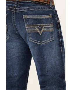 Rock 47 By Wrangler Men's Prichett Dark Wash Stretch Slim Straight Jeans 9 Rock 47 By Wrangler Men's Prichett Dark Wash Stretch Slim Straight Jeans -Sheplers Sales 2000361296 416 P4