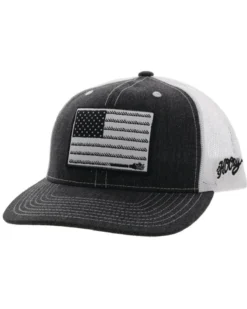 Hooey Kids' Liberty Roper Flag Patch Mesh Back Trucker Cap
