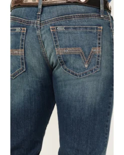 Cinch Men's Ian Dark Stonewash Performance Stretch Slim Bootcut Jeans -Sheplers Sales 2000362785 402 P4