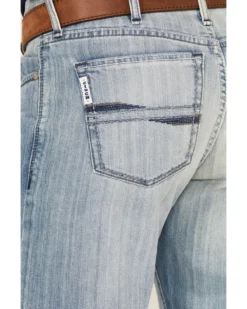 Cinch Men's Light Stonewash White Label Peformance Stretch Relaxed Straight Jeans 9 Cinch Men's Light Stonewash White Label Peformance Stretch Relaxed Straight Jeans -Sheplers Sales 2000362805 402 P4