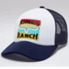 Kimes Ranch Men's Navy Block Party Printed Logo Mesh-Back Trucker Cap -Sheplers Sales 2000364684 410 P1