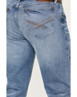 20X Wrangler Men's Mexia Light Wash Vintage Bootcut Stretch Denim Jeans -Sheplers Sales 2000365074 412 P4