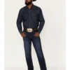 Wrangler 20X Men's Dawn Dark Wash Stretch Slim Straight Jeans -Sheplers Sales 2000365075 416 P1