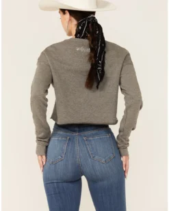 Ruby's Rubbish Women's Heather Gray Long Live King George Graphic Sweatshirt 8 Ruby's Rubbish Women's Heather Gray Long Live King George Graphic Sweatshirt -Sheplers Sales 2000365471 022 P3