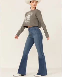 Ruby's Rubbish Women's Heather Gray Long Live King George Graphic Sweatshirt 9 Ruby's Rubbish Women's Heather Gray Long Live King George Graphic Sweatshirt -Sheplers Sales 2000365471 022 P4