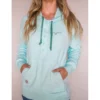 Kimes Ranch Women's Pique Sunrise Logo Hooded Pullover -Sheplers Sales 2000365892 330 P1