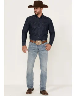 Rock & Roll Denim Men's Hooey Light Vintage Wash Revolver Stretch Slim Straight Jeans 8 Rock & Roll Denim Men's Hooey Light Vintage Wash Revolver Stretch Slim Straight Jeans -Sheplers Sales 2000367640 205 P3