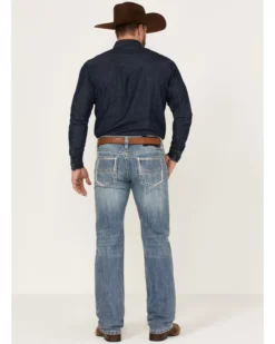 Rock & Roll Denim Men's Pistol Light Wash Regular Straight Jeans