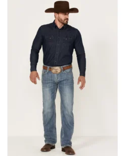 Rock & Roll Denim Men's Pistol Light Wash Regular Straight Jeans -Sheplers Sales 2000367643 205 P3