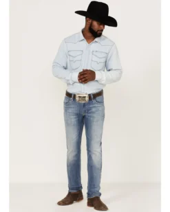 Rock & Roll Denim Men's Rifle Light Wash Reflex Stretch Skinny Jeans -Sheplers Sales 2000367644 204 P3