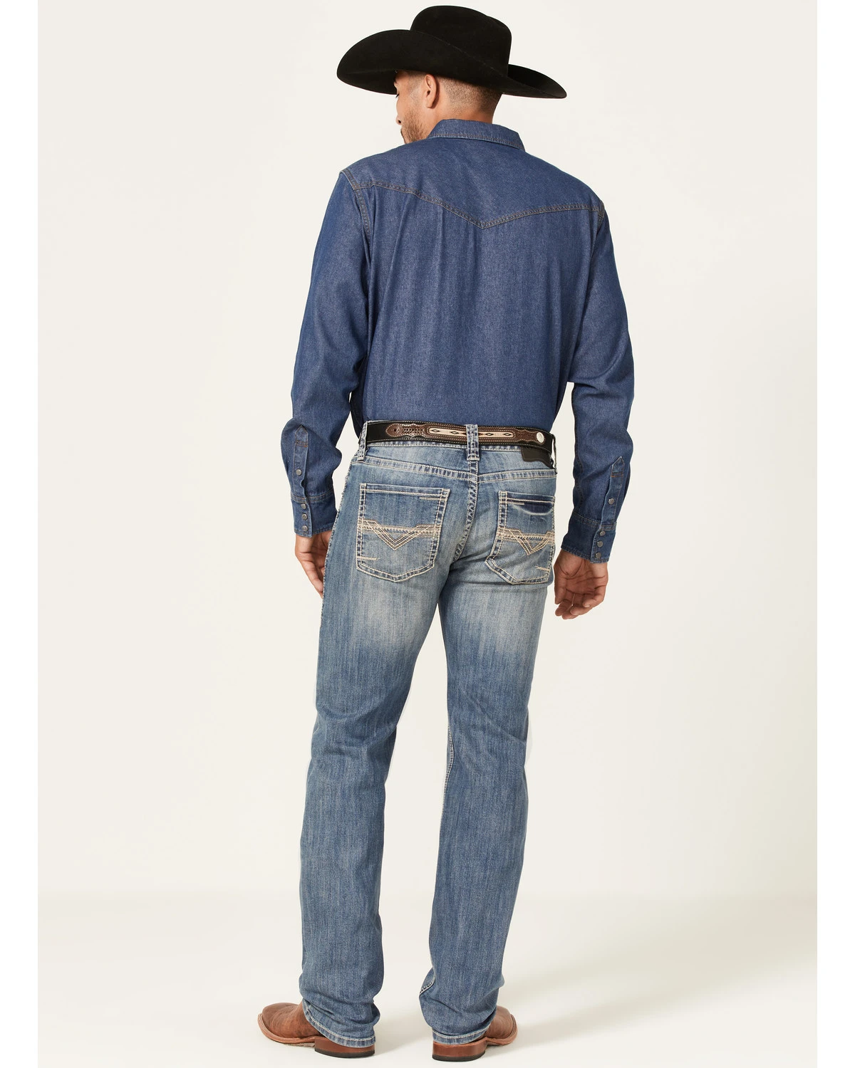 Rock & Roll Denim Men's Pistol Light Wash Reflex Stretch Stackable Bootcut Jeans 3 Rock & Roll Denim Men's Pistol Light Wash Reflex Stretch Stackable Bootcut Jeans