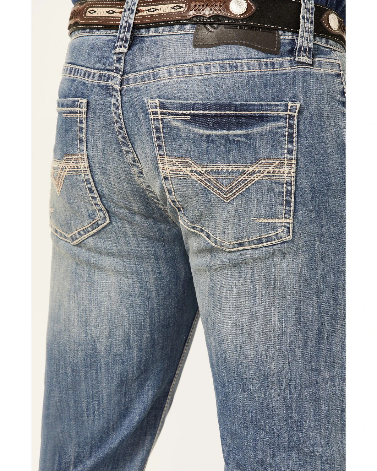 Rock & Roll Denim Men's Pistol Light Wash Reflex Stretch Stackable Bootcut Jeans 4 Rock & Roll Denim Men's Pistol Light Wash Reflex Stretch Stackable Bootcut Jeans - Image 2