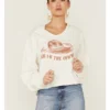 Miss Me Women's Dibs On The Cowboy Graphic Cropped Pullover Hoodie -Sheplers Sales 2000367692 103 P1