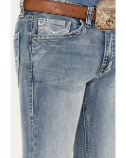 Rock & Roll Denim Men's Medium Wash Mid Rise Bootcut Jeans -Sheplers Sales 2000368123 414 P4