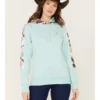 Hooey Women's Southwestern Print Contrast Canyon Hoodie -Sheplers Sales 2000369089 400 P1